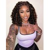 WIGNEE 13X4 HD Lace Front Knotless Short Braided Wig with