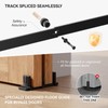 TOPCCJHHD 10 Feet Bypass Sliding Barn Door Hardware Kit for