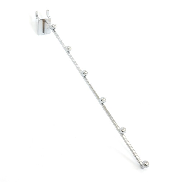 6-Ball Waterfall Display Attaches to Slatwall or Pegboard - Used