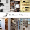 50 Pack Shelf Support Pegs 6mm L-Shaped Clips for Kitchen