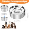 3L Water Bowl Dog Without Drooling Stainless Steel Water Bowl