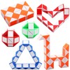 Yeetec 24 Pack 24 Blocks Magic Speed Cubes, Mini Snake