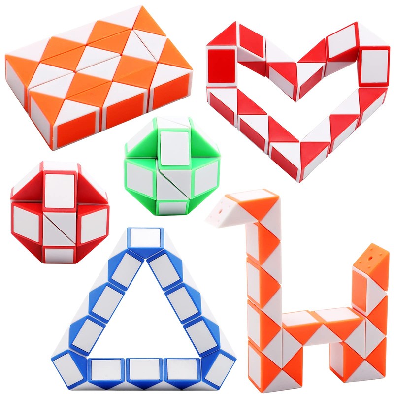 Yeetec 24 Pack 24 Blocks Magic Speed Cubes, Mini Snake