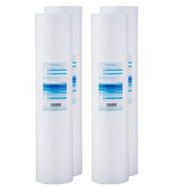 Geekpure 20-Inch PP Polypropylene Sediment Filter Cartridge for Whole House Water Filter System-4.5" x 20"-5 Micron
