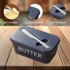 Butter Dish with Lid and Knife, Airtight Covered Plastic Butter