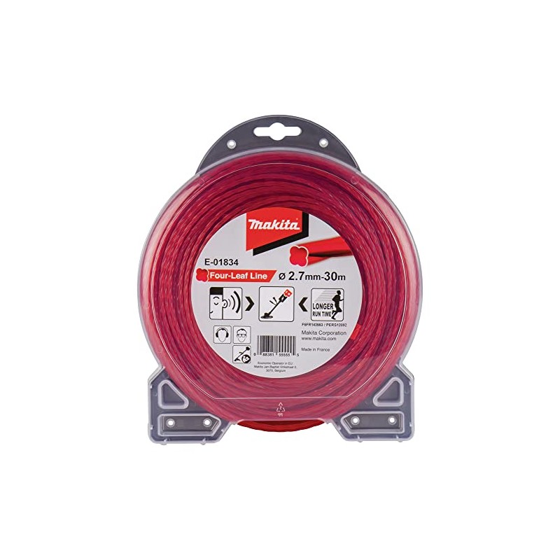 Makita E-01834 Four Leaf Trimmer Line 2.7 mm x 30