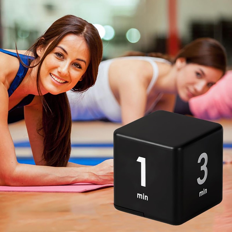 Mobxpar Digitaler Cube Timer, Zeitwürfel, Stoppuhr, Kinder-Timer, Übungs-Timer, Workout-Timer und