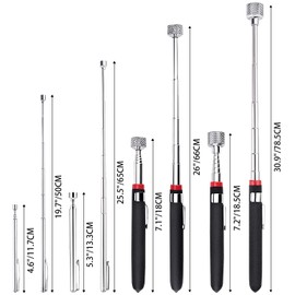Magnetic Pick Up Tool 4 Pack, Telescopic Magnet Stick (1.5LB 3LB 10LB 15LB) Birthday for Men, Dad, Husband, Christmas for Men Him Stocking Stuffers, Boyfriend Husband Dad Present