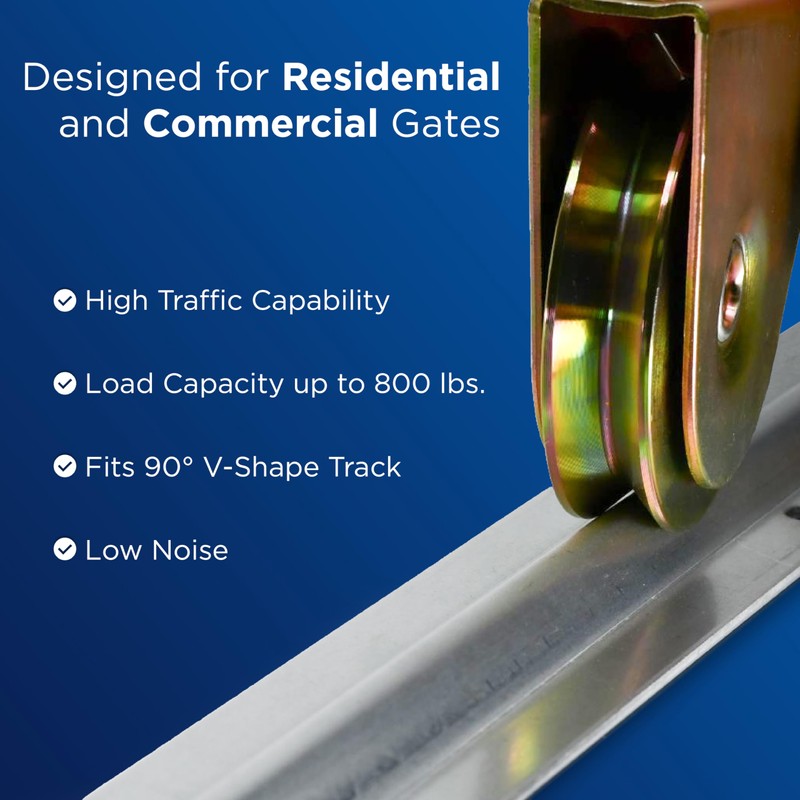 ALEKO® Sliding Gate Hardware Kit with Extension Bracket