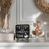 Farmhouse Coffee Bar Sign, Rise & Shine It's Coffee Time,