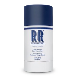 Reuzel Clean And Fresh Solid Face Wash Stick - Light Masculine Scent - Boosts Moisture And Locks In Hydration - Calendula And Apricot Enriched Formula - Sulfate, Paraben, And Cruelty Free - 1.7 Oz