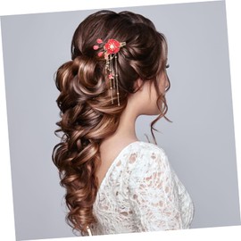 DECHOUS 2pcs Vintage Flower Hair Clips with Tassels for Women Elegant Hair Accessories for Lightweight and Eye Catching for Weddings Parties and Daily Wear