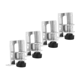 SHINEOFI 4pcs Adjustable Furniture Levelers Plated Steel Table Legs with Screws and Wrench Durable Cabinet Feet Protecting Floors from Scratches and Noise Heavy Duty Bearing for Uneven