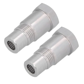 POCREATION 2Pcs Oxygen Sensor Adapter Welding Plug Engine Auxiliary with Filter Auto Parts Spark Plug Non-Foulers M18x1.5 Air Tool Accessories