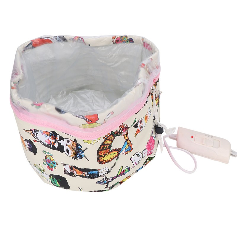 Electric Hair Steamer Cap 3 Gears Temperature Adjustable Heating Cap