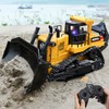 fisca Remote Control Bulldozer RC 1/16 Full Functional Construction Vehicle,