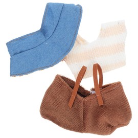 Doll Costume Outfit Set for 17Cm Dolls Mini Vest and Pant Creative Clothing for Plush Kids Pretend Play Accessories Birthday Decorations