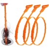 Forlivese Drain Snake, Clog Remover,Hair Snake Tool Orange