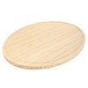 BambooMN Heavy Duty Premium Bamboo Oval Shaped Cutting and Serving