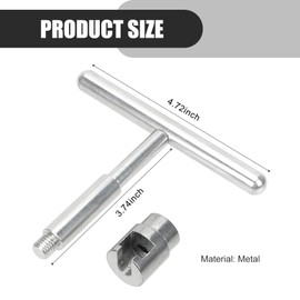 DACIRTY 19 PCS Body Dent Repair Puller, Plastic Alloy Dent Separation Piece Suction Cup Spacer T-puller, Portable Repair and Maintenance Accessory, Suitable for Most Cars (Blue & Silver)