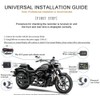 Motorcycle Recording Camera Dash Cam Waterproof Front and Rear Motorbike