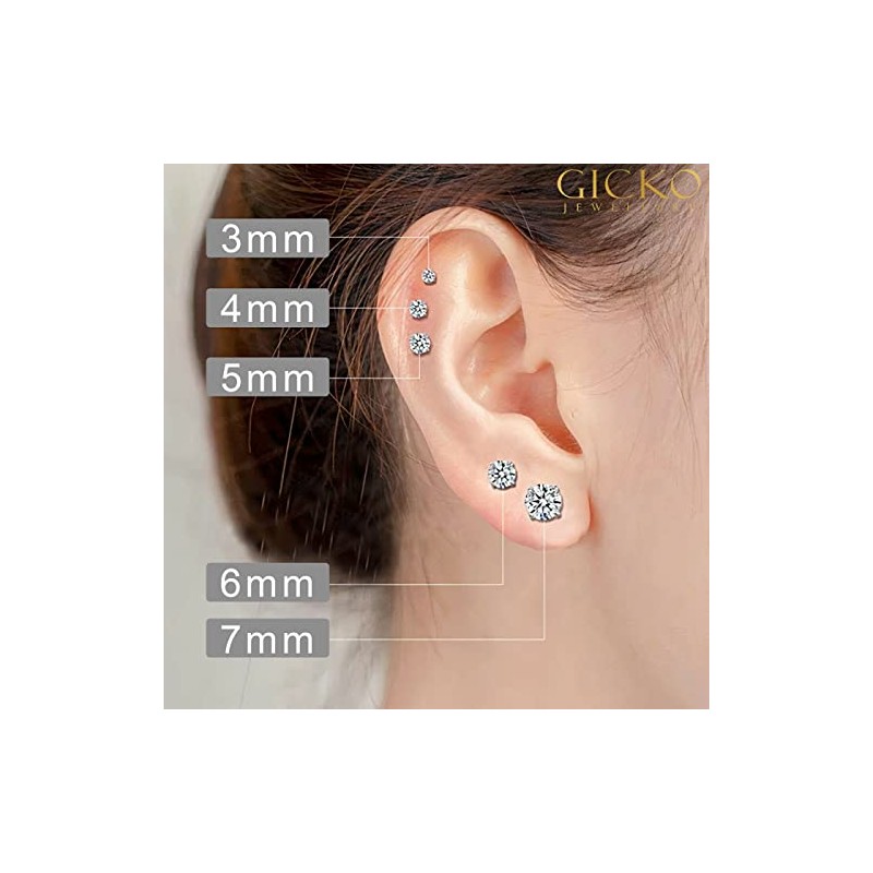 Small Stud Earrings for Women Men Girls - Stud Earrings