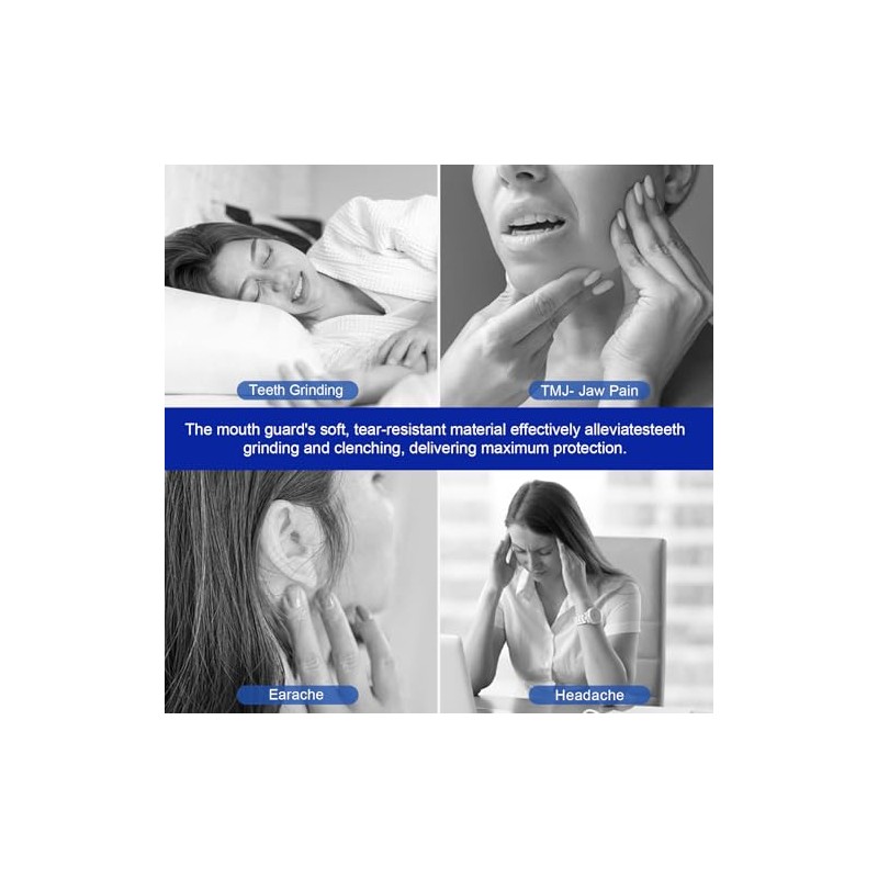 Pack of 4 Grinding Splints for Night, Snoring Splint, Tooth
