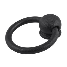 Renovators Supply Manufacturing Cabinet Handles 2 in. Black Wrought Iron Drawer Pulls Antique Kitchen Cabinet Handles with Mounting Hardware