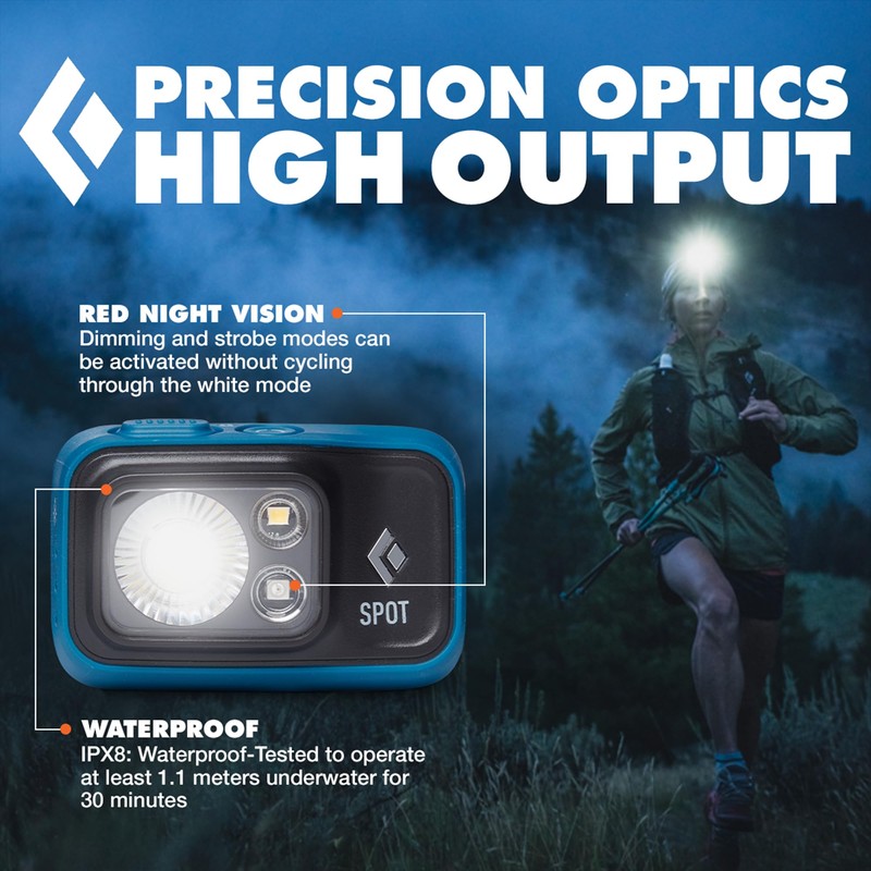 BLACK DIAMOND Spot 400 Headlamp | 400 Lumens Brightness, Dimmable