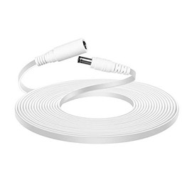 Extension Cord Replacement for Alexa Show 8, Show 10 3rd Gen, Show 15, Show 2nd Gen, 4th Generation, Flat White Power Cable 10ft Long