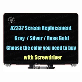 Screen Replacement for MacBook Air M1 2020 A2337 EMC 3598 LCD Display Retina Full Assembly 13.3" 2560x1600 (Rose Gold)