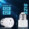 3 Prong Light Socket to Plug Adapter - E26 E27