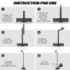 PFCTART 9.35 Ft Street Light Pole with Tank Base for