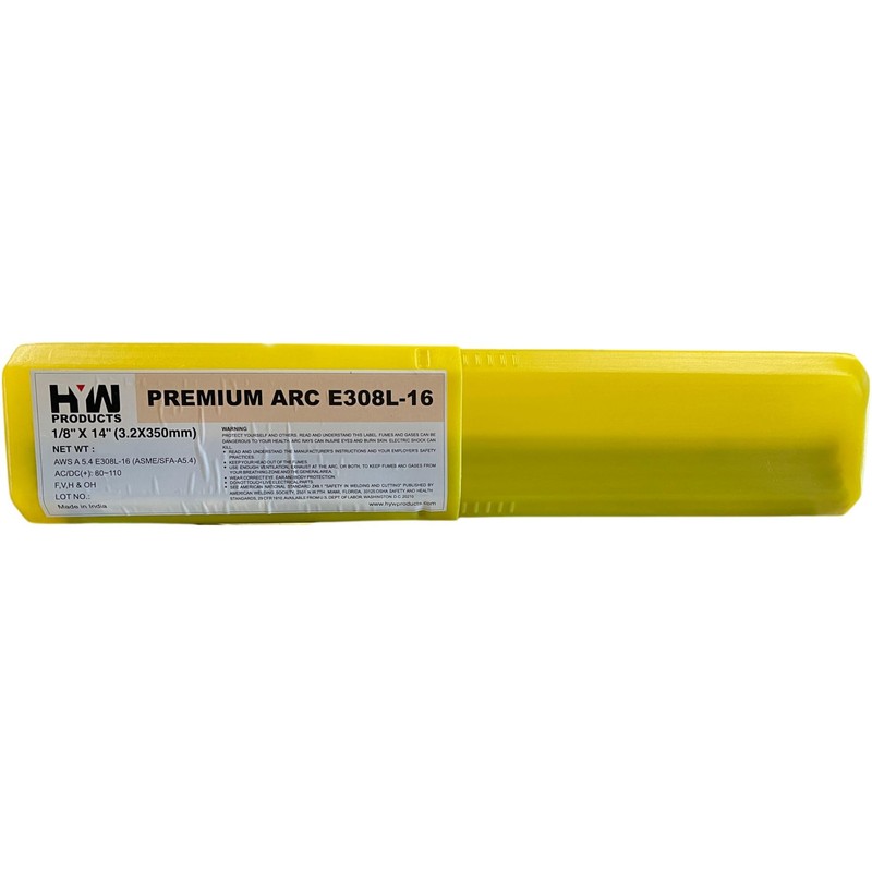 E308L-16 1/8" x 14" Stainless Steel Electrode 1/2-lb 1-lb 2-lb