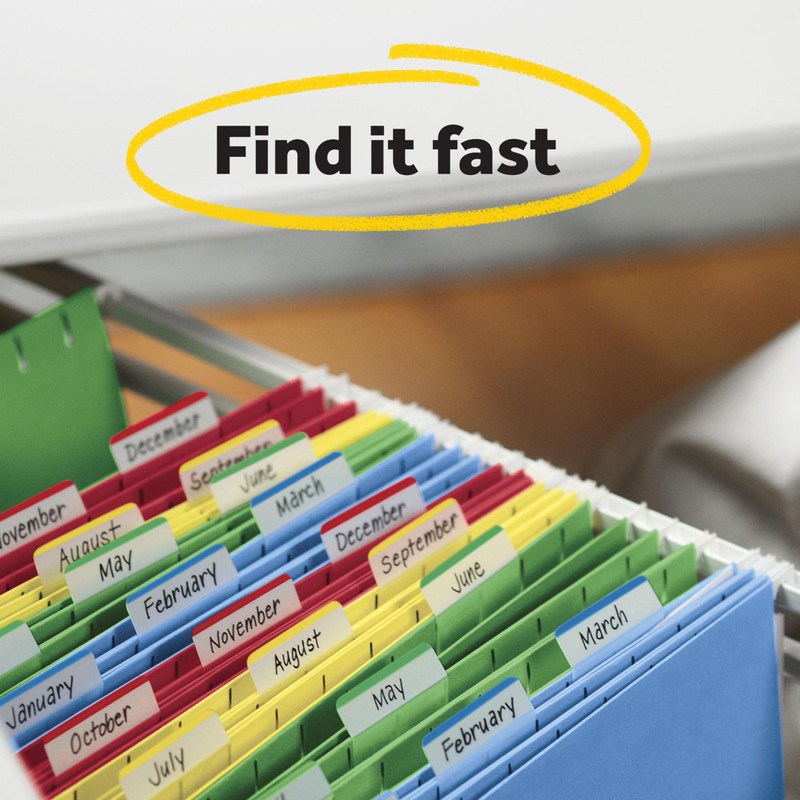Post-it Tabs, .625 in Solid, Aqua, Yellow, Pink, Violet, 10/Color,