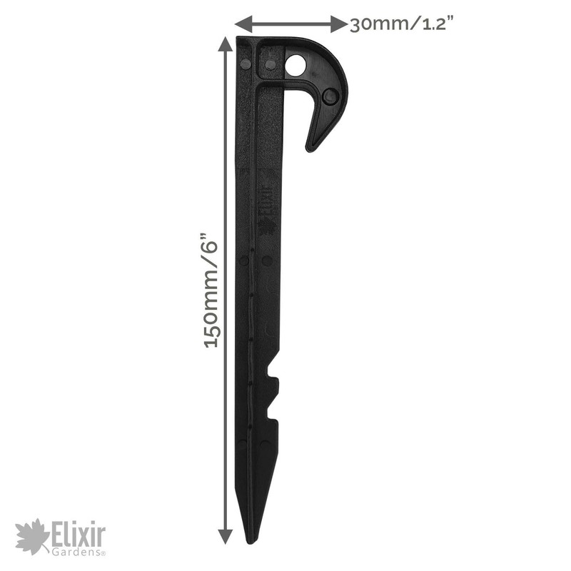 Elixir Gardens Hooked Net Pegs, Fish Pond, Camping Tent, Bird