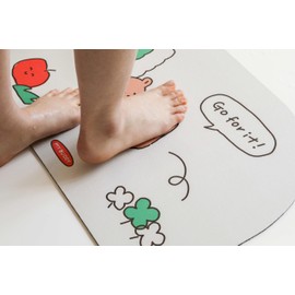 Dailylike Super Absorbent Bath Mat Rug, Quick Drying Thin Bathroom Mats, Super Absorbent Living Room Floor Mat, Rubber Non-Slip Bottom, Washable Rugs for Kitchen Doormat Bathtub | Dong Gu (24x16)