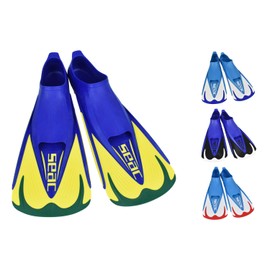 SEAC Unisex's Vela OH, Snorkeling and Pool Swimming Short Fins with Adjustable Strap,green,2/3 UK