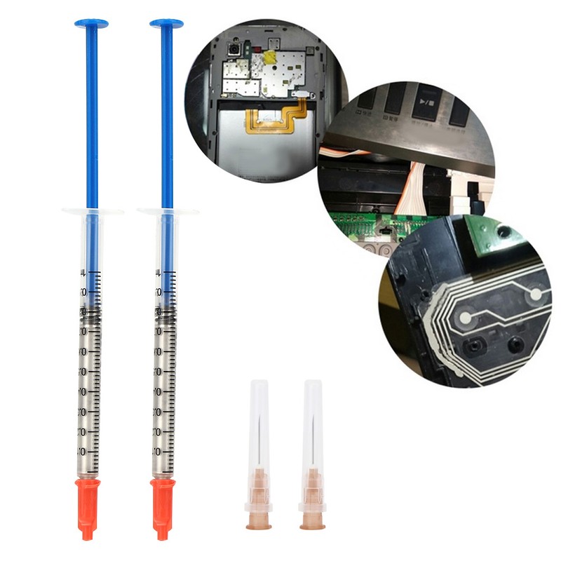 Conductive Silver Paint Adhesive Wire Glue Electrically HeatCuring DIY Repair