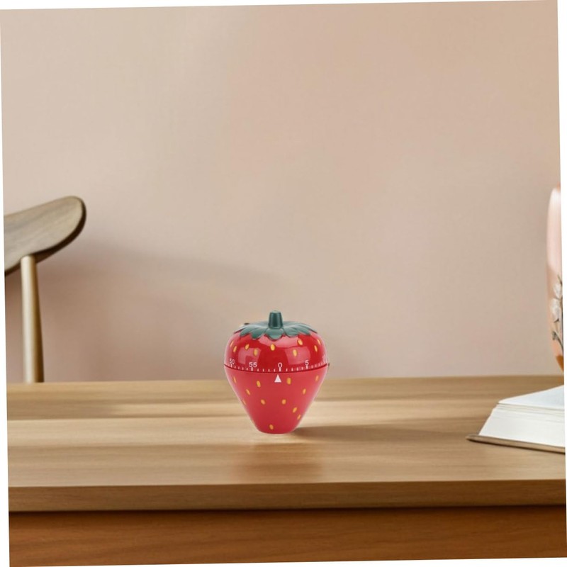 MAGICLULU Home Baking Timer Mechanical Kitchen Timer Strawberry Alarm Easy