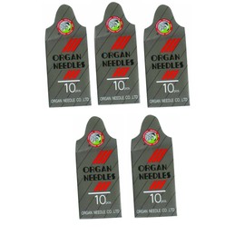 50 Pieces Home Sewing Machine Needles Assortment (Organ 15X1 Size#9,12,14, 16, 18) 10pcs per Size