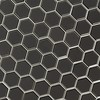 MSI Metallic Gray Beveled Glossy Hexagon Glass Tile for Kitchen