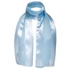 Basic Sense Shiny Satin Scarf Lightweight Silky Chiffon Solid Plain
