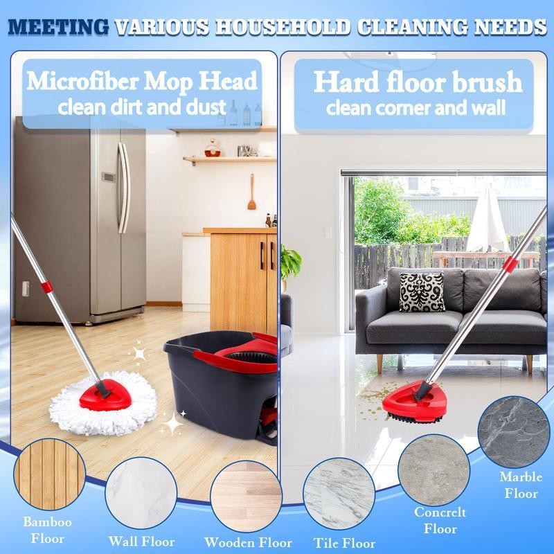 Spin Mop Replacements Head Compatible with Ocedar EasyWring 1-Tank System,Microfiber