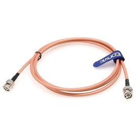 Eonvic cables-RG400 Coaxial RF BNC Male Right Angle to BNC Male Cable STR8
