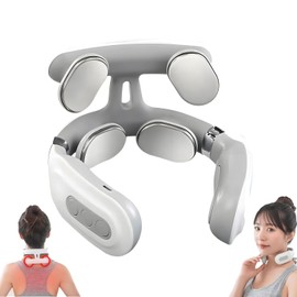 CBDYWVR Vitality Magic Pro 2.0 Neck Massager,2025 Upgraded 4-Head Magic Pro 2.0 Neck Massage,with 6 Vibration Modes & 15 Intensity Levels,Promote Muscle Relaxation (White)
