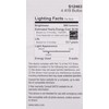 Satco S12463 8 Watt A19 LED Bulb, Clear, 3000K, Medium