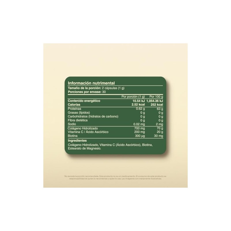 Biotina Pura Colageno Hidrolizado Capsulas Vitalbotanics Suplemento Multivitaminico Vitamina Hombre