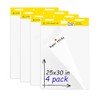 fwipiyo Super Sticky Easel Pad,25 in x 30 in,White,30 Sheets/Pad,4