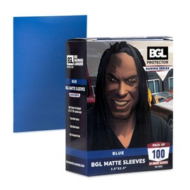 Big Georges Laraque BGL-Matte-Blue BGL Matte Colored Sleeves Protector Gaming Series for Magic & Game Card Collectors 120 Per Pack 1-Pack (120 Total)